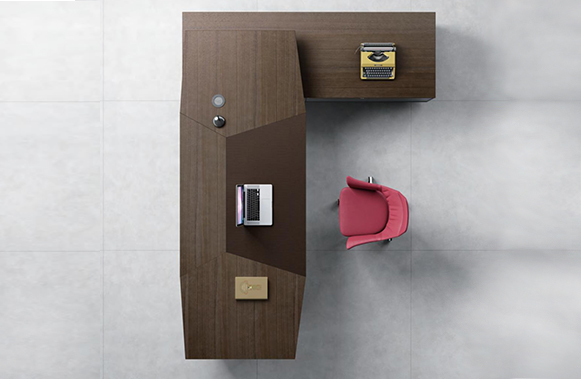 艾克系列老板桌-歐時(shí)家具